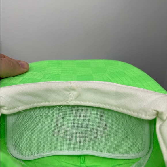 Vintage Timbers Pizza Green Neon Adjustable Zipper Strap Back Hat - Picture 9 of 10